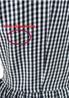 Vintage 1950s Navy & White Gingham Dress Ensemble- New!