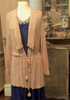 Rare 1920s Pale Peach Knitted Cardigan - New!