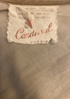 1950s Poodle Print Oatmeal Cotton Novelty Dress- New!