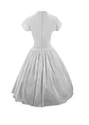 Late 1950s White Cotton PinTucked Day Dress - New!
