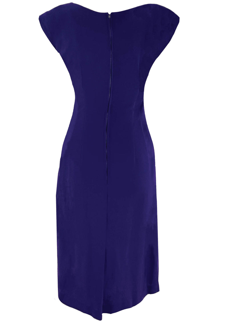 Vintage 1950s Purple Wool Dress Ensemble- New! (ON HOLD)