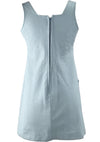 Super Cool 1960s Blue Vinyl Mod Dress - New!