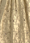 1950s Beaded Pale Gold Silk Satin Cocktail Dress - New!