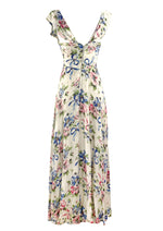 Late 1930s to Early 1940s Floral Silk Maxi Gown - NEW!