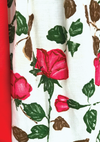 1950's Magenta Briar Roses Pique Cotton Dress - New! (ON HOLD)