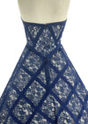 Stunning 1950s Blue Lace Cocktail Dress - New! (RESERVED)