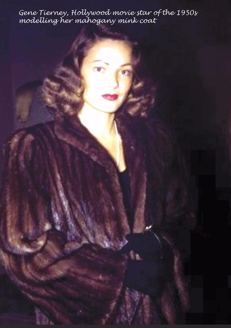 Original 1950s Lush Mahogany Mink Full Coat