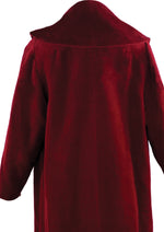 Vintage Late 1950s to Early 1960s Burgundy Coat - NEW!