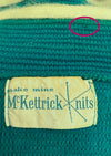 Vintage Early 1960s Teal Coloured Wool Knit Suit - NEW!