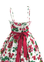 1950s Cherry Blossom Floral Dress and Bolero Ensemble- New! (ON HOLD)