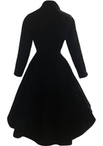 Gorgeous 1950s Black Velvet Princess Coat- New! (ON HOLD)