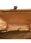 Late 1950s to Early 1960s Gold Glitter Vinyl Purse - NEW!