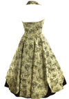 Vintage 1950s Parasols Novelty Print Taffeta Dress- New!