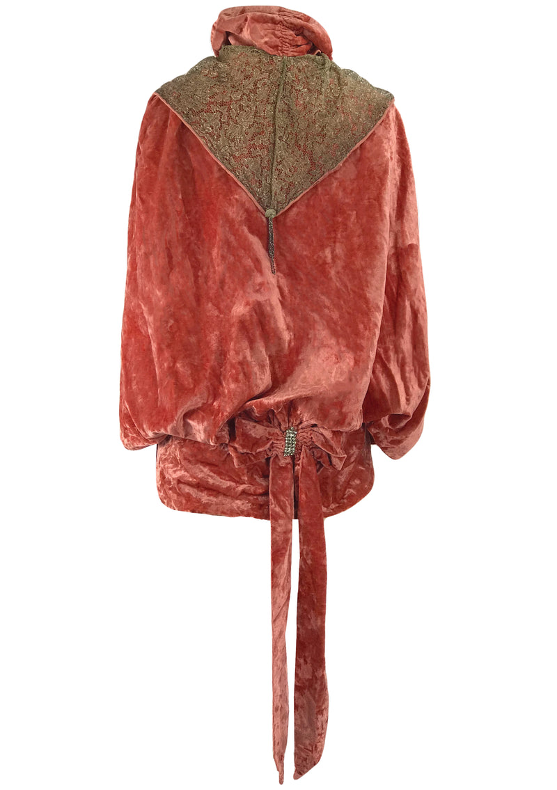 1920s Silk Velvet Flapper Jacket- New!