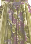 1950s Jerry Gilden Designer Lilac Border Floral Dress- New!