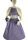 Sweet Late 1950s Aldens Label Lavender Cotton Dress- New!