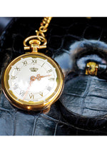 RARE Lederer 60's Designer Pocket Watch Crocodile Handbag- New