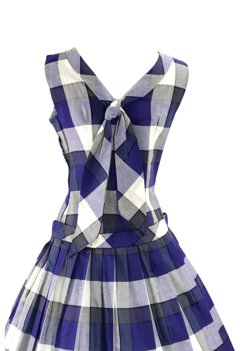 blue buffalo plaid dress Draper James