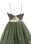 Stunning 1950s Roses & Lilacs Cotton Dress- New!
