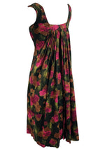 Vintage Late 1950s British Designer Floral Wiggle Dress - NEW!