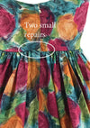 Late 1950s Floral Print Cotton Dress & Stole Ensemble - New!