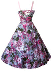 Vintage 1950s Lilac Floral Cotton Dress Ensemble- New!