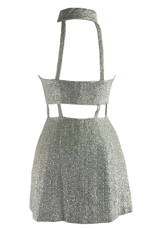 Iconic 1960s Designer Space Age Lurex Dress- New!