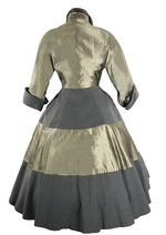 Sensational 1950s Grey/ Silver Princess Coat- New!