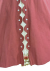 50s Rose Pink Dress Ensemble with Applique- New!