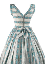 Vintage 1950s Trompe L'Oeil Ribbon & Lace Dress - New!