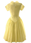 Lovely 1950s Daffodil Yellow Seersucker Dress - New!