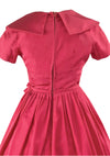 Late 1950s Early 1960s Cranberry Pink Day Dress - New!