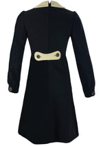 Vintage 1960s Designer Emanuel Ungaro Wool Dress- New! (SOLD)