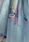 Late 1950s Early 1960s Hand Painted Party Dress Ensemble- New!