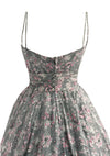 Vintage 1950s Asian Print Cherry Blossom Dress - New!