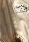 Vintage 1950s Golden and Tangerine Roses Cotton Dress - New!