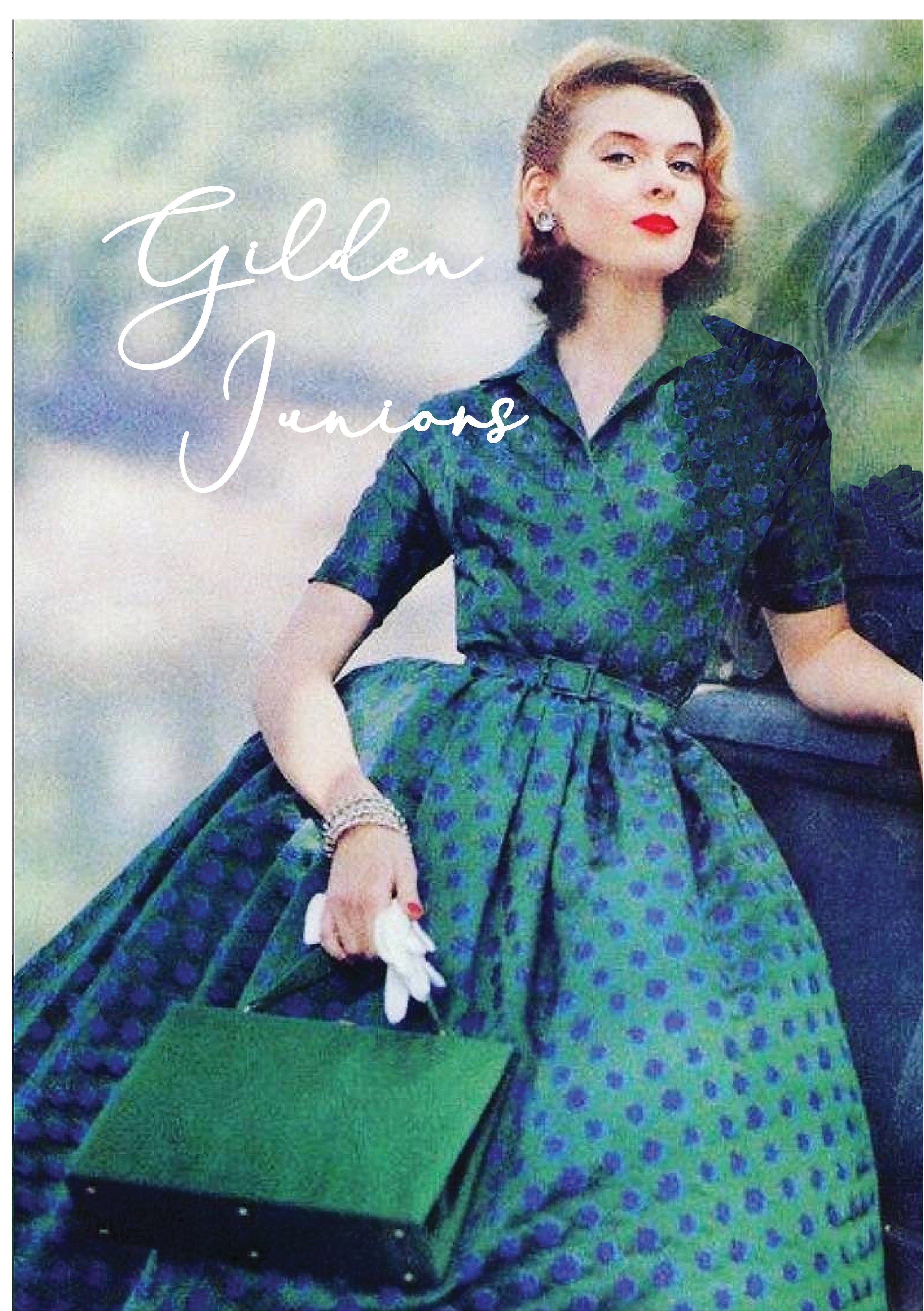 Vintage 1950s Green Brocade Jerry Gilden Dress New Coutura Vintage