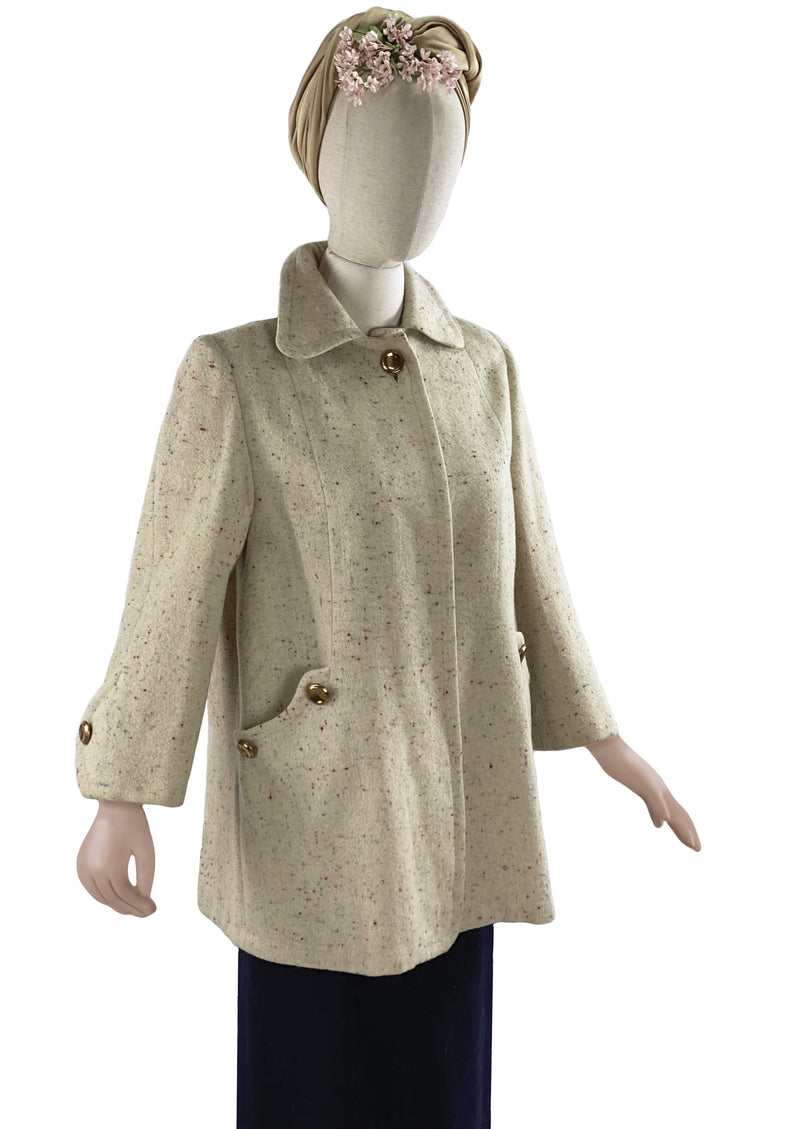 Vintage 1940s Oatmeal Swing Jacket - NEW!