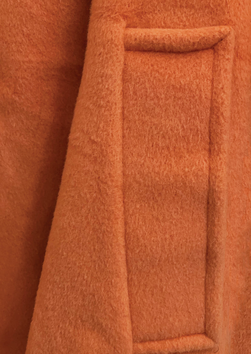 Vintage Hilary Bradley Designer Coral Cashmere Coat- NEW!