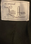 Sophisticated 1950s Designer Lilli Ann Black Suit- New!