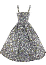Late 1950s to Early 1960s Lilac Sprig Floral Sundress - NEW!