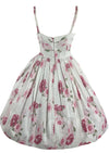 1950s Muted Pink Roses Floral Sundress- New!