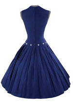 Vintage Late 1950s Designer Cotton Sailor Dress - NEW!