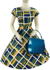 Late 1950s Early 1960s Paint Splatters Cotton Dress  - NEW!