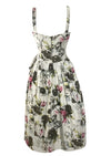1950s Frank Usher Designer Draped Rose Bouquet Dress- New!