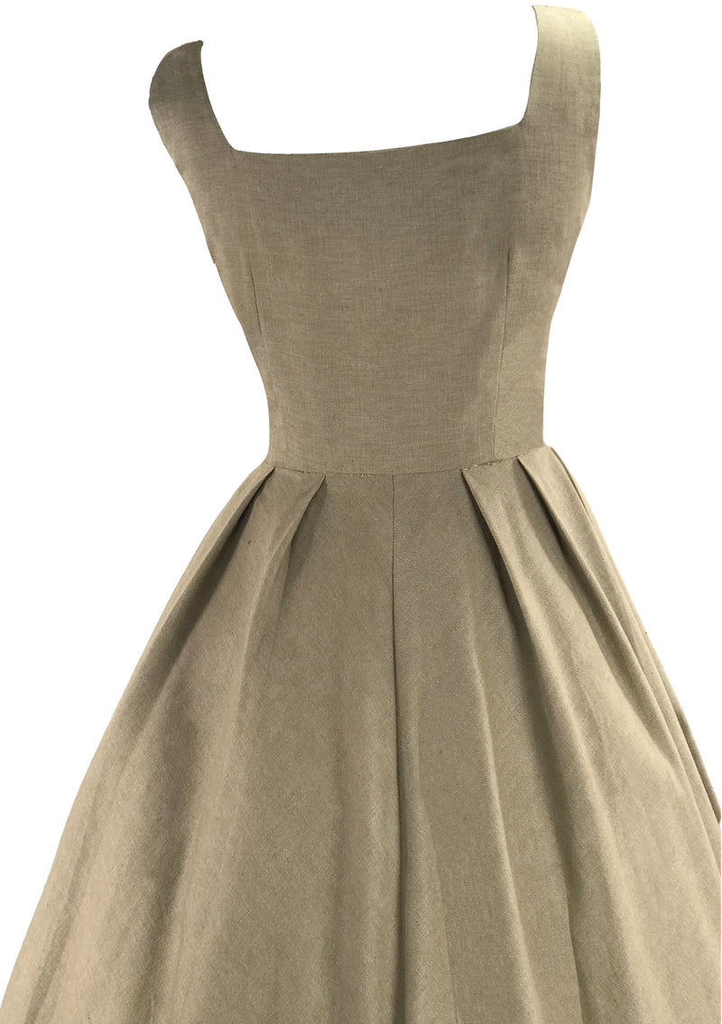 Vintage 1950s Marjorie Montgomery Applique Dress- New!