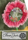 Vintage 1970s Sunflower Appliqué Maxi Skirt by Designer Chessa Davis - New!