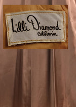 Late 1950s Designer Copper Satin Evening Coat- New!