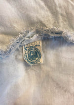 Vintage 1950s Muted Blue and White Cotton Dress- New!
