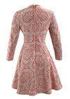 Vintage 1960s Embossed Floral Mini Dress - New!